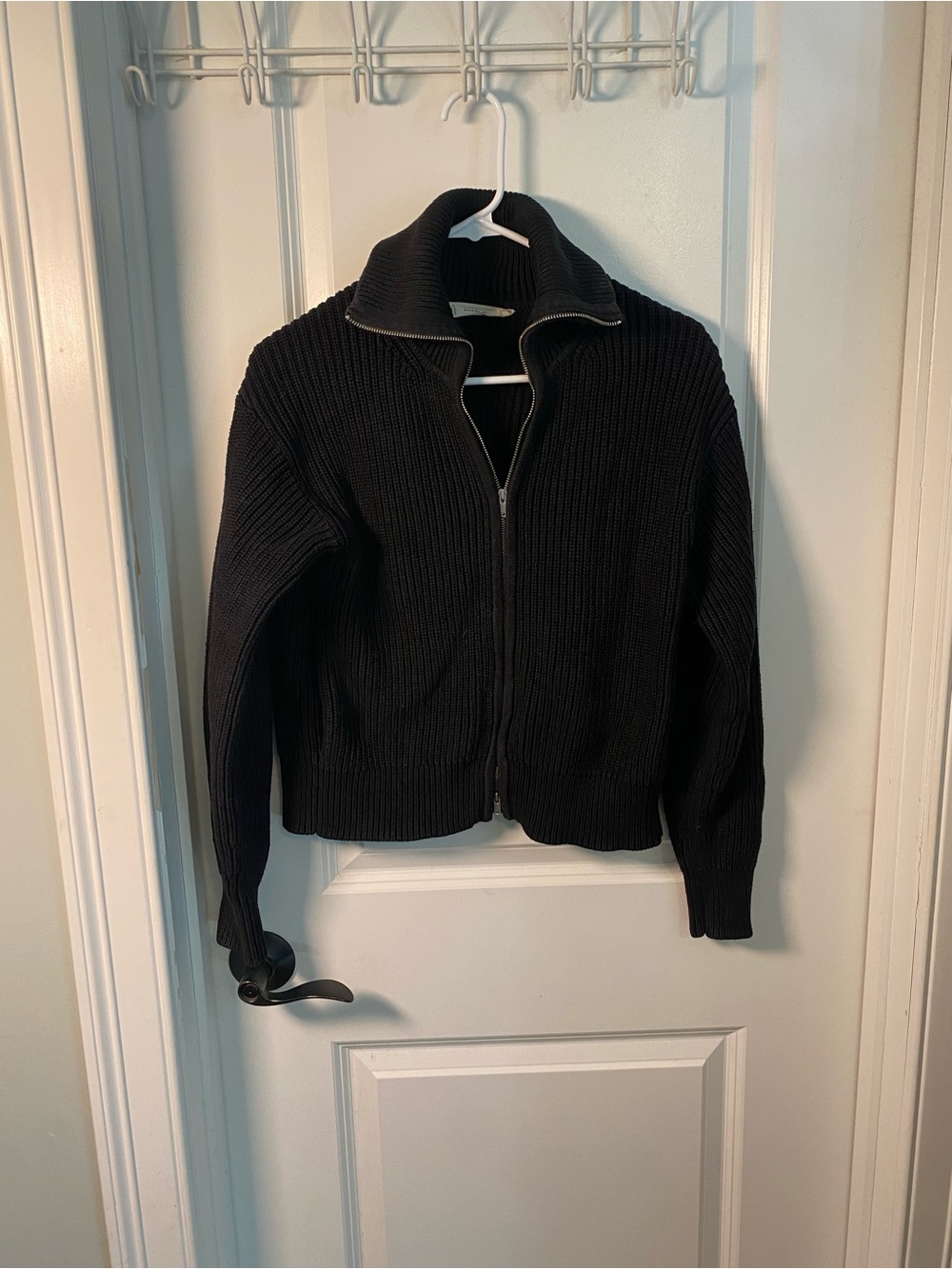 Everlane Full Zip Heavy Cotton Sweater